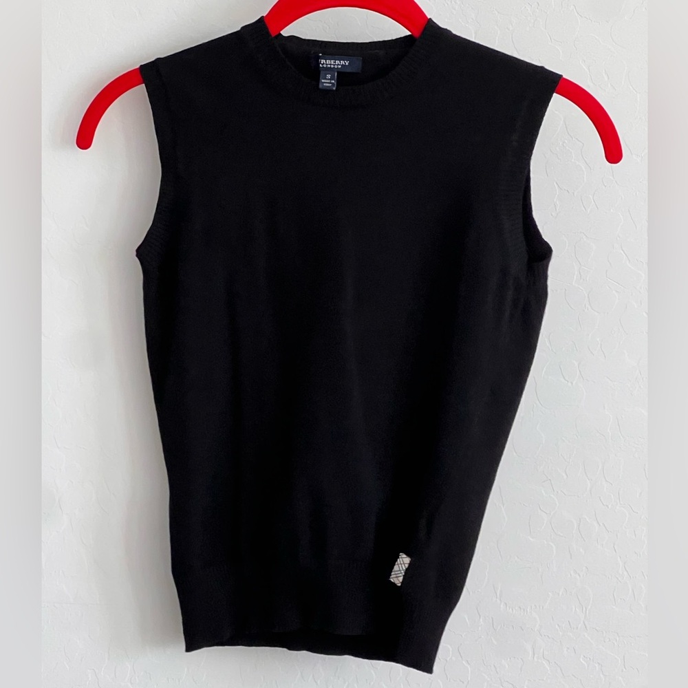 Burberry London Knit Tank Top Made In Italy